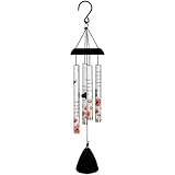 Carson Home Accents Friends are the Flowers in the Garden of Life Picturesque Sonnet Wind Chime, 21-inch Length, Home Decoration, Ideal Birthday Gift