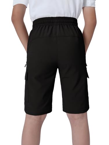 Image of Boys Convertible Hiking Pants Kids Zip Off Scout Pants Youth Teen Boy Quick Dry Outdoor Fishing Waterproof Lightweight 4-18Y