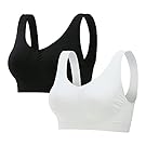 NanaDay Sports Bra 2021 Upgrade 10% Spandex Seamless Better Shape Keeping Bras Set