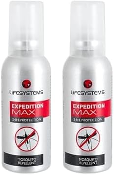 Lifesystems Insect Repellent Expedition Maximum DEET Pump Spray | Repels Mosquitoes, Biting Insects, Ticks | Up to 8hrs Protection, Ideal for Any Destination Including Jungle Tropics