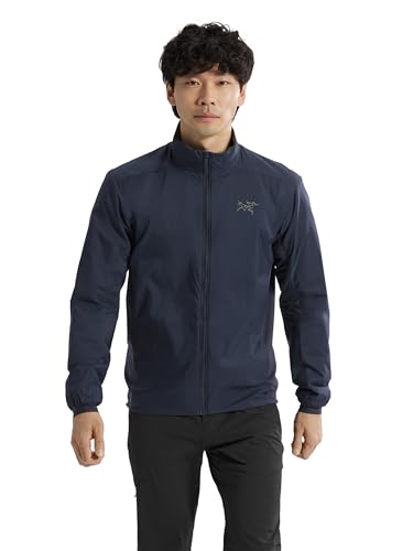 Arc'teryx Atom Jacket Men's | Warm Yet Lightweight Synthetically Insulated Hiking Rain Jacket for Men | Black Sapphire, X-Large