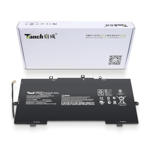 Tanch VR03XL Laptop Battery VR03045 816497-1C1 816243-005 816238-850 TPN-C120 Replacement for HP Envy 13-d001ns 13-d117tu 11,4V 3950mAh 45Wh
