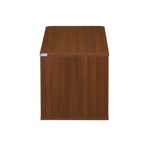Image of Nilkamal Sara Wooden Center Table | Coffee Table with 1 Surface Top and Open Mid-Shelf | Engineered Wood | Tea Table for Home, Living Room, Office | Classic Walnut and White | DIY(Do It Yourself)