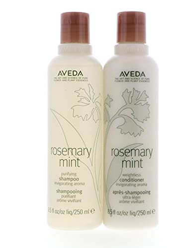 Aveda Rosemary Mint Purifying Shampoo 8.5oz & Weightless Conditioner 8.5oz Set