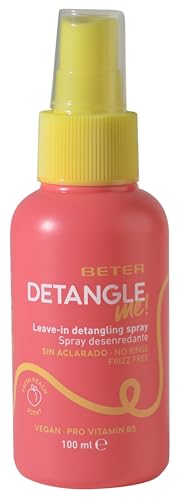 Beter - Spray desenredante sin aclarado 100ml, Con Pro vitamina B5, aceite de coco, manteca de karité y aloe vera, Hidrata, nutre y controla el frizz, Acondicionador vegano para todo tipo de cabello