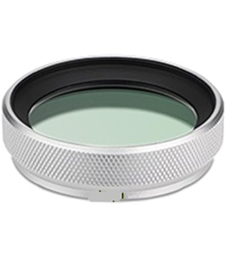 Filtro UV para Fujifilm X100V con pantalla de aluminio mecanizado en acabado plata