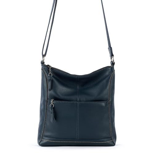 Image of The Sak Lucia Leather Crossbody Purse - Premium Leather Women's Handbag for Everyday & Travel - Cross Body Bag With Zipper