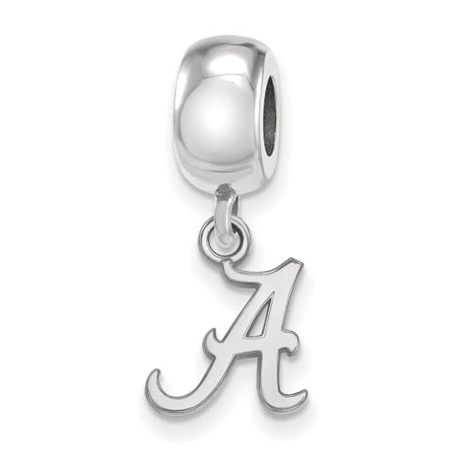 LogoArt Sterling Silver University of Alabama XS 'A' Dangle Bead Charm