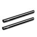 SMALLRIG 12 Inches (30 cm) Black Aluminum Alloy 15mm Rod with M12 Female Thread, Pack of 2 - 1053