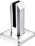 ✅ Instalación de bricolaje == Valla de vidrio templado sin marco No se requieren agujeros para los paneles de vidrio. Los tornillos, la junta de goma y la cubierta de la placa están incluidos, ¡simplemente monte la espiga y listo! Glass Railing Fence Clip extiende el espacio de la escalera, hace que su hogar sea más brillante y agrega más seguridad y encanto al espacio exterior.