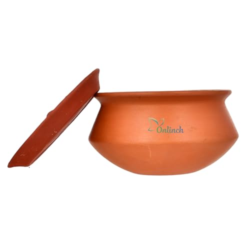 Image of Handmade Clay Curd Pot with Lid | Earthen Yogurt Setting Handi | Mitti Ki Dahi Jamane Ki Handi | 500 g Capacity | Natural & Traditional