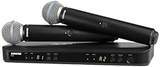 Shure BLX288/B58 Dual Channel Wireless Microphone System with (2) BETA 58A Handheld Vocal Mics