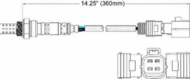 Riyoページ Amazon.com: Walker Products 250-24420 4-Wire Oxygen Sensor