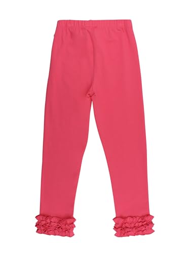 Image of RuffleButts Toddler Girl Merry & Bright Ruffle Leggings - Ankle Leggings