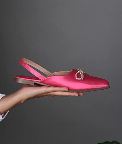 Image of TRYME Trending Stylish Pointed Toe Mules Comfortable Flat Fancy Casual Bellies Mules Sandal for Womens and Girls