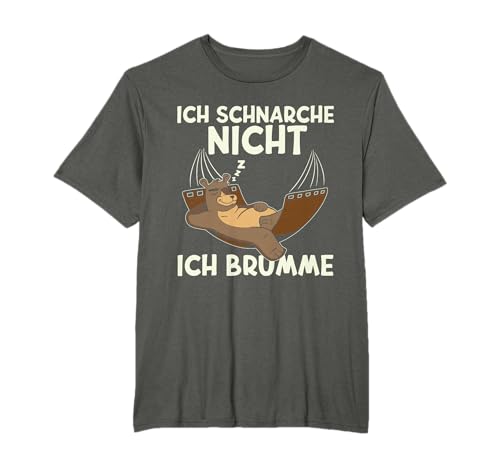 Ich Schnarche Nicht Ich Brumme | Schlafshirt Pyjama Schlaf T-Shirt