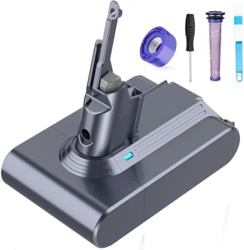 FLYLINKTECH Batterie Dyson V7 SV11, 6000mAh Batterie de Remplacement pour Dyson V7 Aspirateur sans Fil V7 Animal、Trigger、Motorhead Pro、Fluffy、Matelas