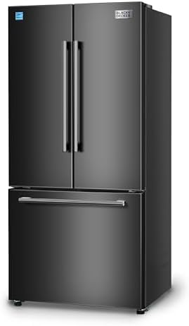BLACK+DECKER 18 Cu. Ft. French Door Refrigerator with Built-in Ic...
