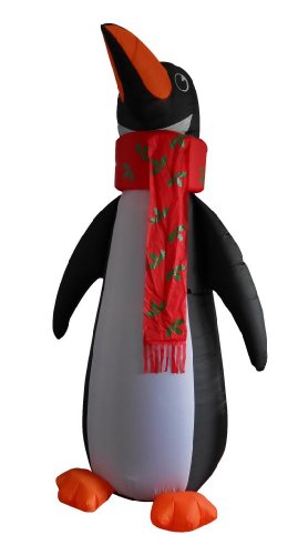 8 Foot Christmas Inflatable Penguin Yard Garden Decoration Lights Decor Outdoor Indoor Holiday Decorations, Blow Up Lighted Yard Decor, Lawn Inflatables Home Family Outside #TOP20