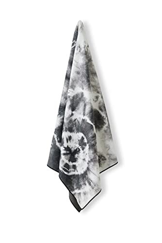 Nomadix Original Towel - Perfect For Beach, Pool, Travel, Camping, Yoga - Made With Recycled Materials - Super Absorbent - Sand Resistant - Tie-Dye Black And White - 72.5X30 #TOP2