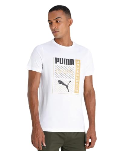 Image of PUMA Men's Polyester Regular Fit T-Shirt
