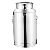 Utilisation polyvalente : bien que parfait pour le stockage du lait, ce pichet est également excellent pour contenir de l'eau, de l'huile, des jus et d'autres liquides alimentaires..Adapté aux cuisines, aux fermes ou aux cuisines commerciales, c'est un ajout multifonctionnel à votre équipement.