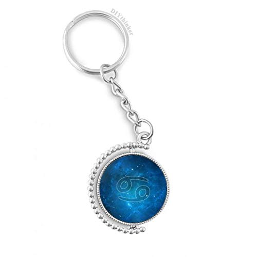 Chain keyholder Cancer zodiaque multicolore pour sac