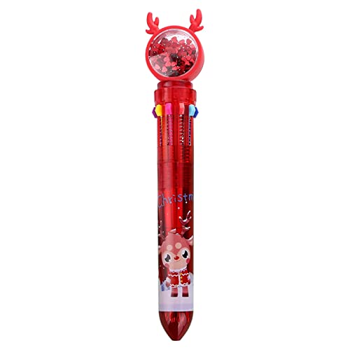 Generisch - Lot de 10 stylos à bille rétractables colorés et rétractables - Multifonctionnel - Marqueurs pour anniversaire - Cadeaux pour enfants (B, taille unique)
