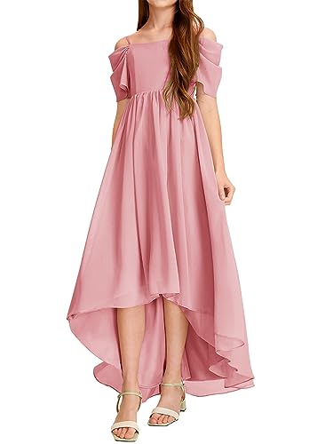 Vestido elegante Haloumoning monocolor con volantes y acabado premium 3