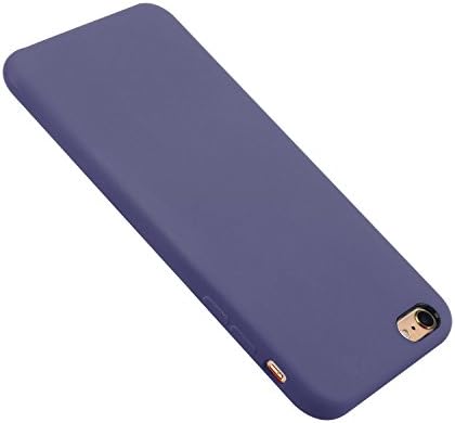 iPhone 6 Plus/6s Plus Case Liquid Silicone Gel Rubber Case,Full Body Protection Shockproof Cover Case with Soft Microfiber Cloth Lining Cushion for Apple iPhone 6P/6sP, (Blue)