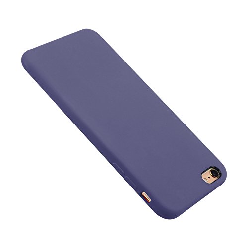 Iphone 6 Plus/6S Plus Case Liquid Silicone Gel Rubber Case,Full Body Protection Shockproof Cover Case With Soft Microfiber Cloth Lining Cushion For Apple Iphone 6P/6Sp, (Blue) #TOP2