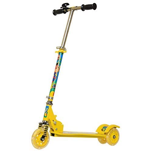 Magicwand® Metallic Jumbo Size 3 Wheel Height Adjustable Scooter with Spring Loaded Suspension for Kids【Made in India】【Lemon Yellow】 (B0BGS88Z7G) Amazon Price History, Amazon Price Tracker