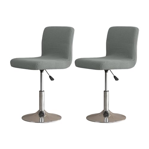 2er-Set Barhocker Bezüge Aus Samt - Elastische Hussen Für Hocker Mit Kurzer Lehne