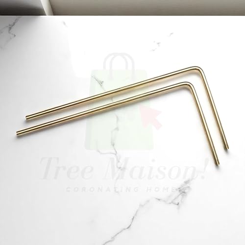 Image of Brass Dowsing Rods Pair | Diameter-8 MM | Energy Balancing | Aura Energy Checker | Feng Shui | Reiki | Dowser | Divining Rod | L-Rod | Only 2 Rods