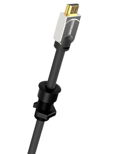 Cable Through Desk Solution Black organizador de cables empotrable para mesa