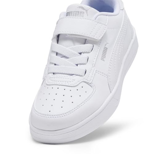 PUMA Baskets à fermture Facile Caven 2.0 Enfant 27.5, White Silver Black Metallic