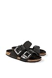 sandale 42 femme Sandalen aus glattem Lederimitat mit breiten Riemen und Zierschnallen. Gepolsterte, vorgeformte Innensohle aus Velourslederimitat. Geriffelte Profilsohle.