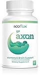 Nooflux Brain Supplement - Support Memory, Brain Function, & Concentration - Nootropics & Adaptogens - Lions Mane Bacopa Monnieri Citicoline Ginkgo Biloba - Axon