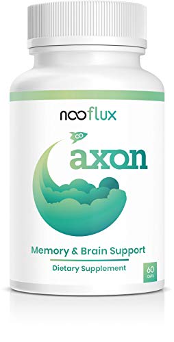 Nooflux Brain Supplement - Support Memory, Brain Function, & Concentration - Nootropics & Adaptogens - Lions Mane Bacopa Monnieri Citicoline Ginkgo Biloba - Axon #TOP22
