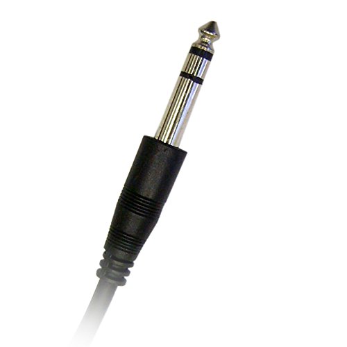 Cable estéreo macho a macho 1/4 pulg negro 25 pies miniatura 2
