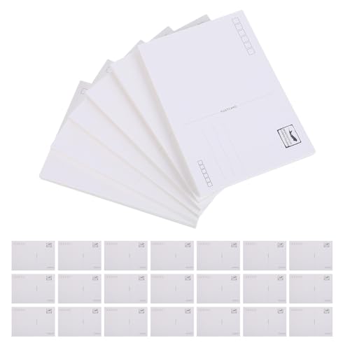 Papier cartonné blanc 10 x 15 cm haut de gamme pour cartes postales vierges d'art 120 pièces