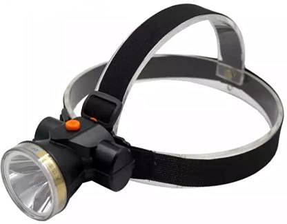 DPM 7229A Rechargeable Head Light Torch (Black : Rechargeable)