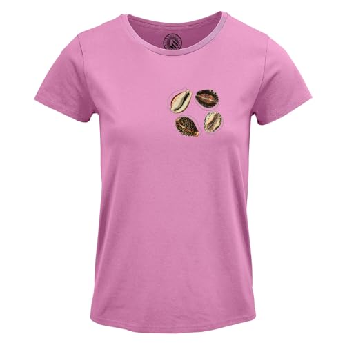 T-shirt femme col rond cercle coquillage pour raviver vos souvenirs d'enfance en bord de mer