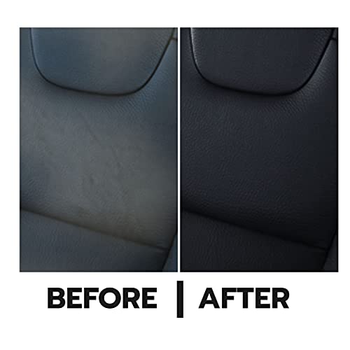 1-2-3 REPAIR® Lederfarbe schwarz - Professionelles Leder Reparatur Set schwarz - Effektive Lederpflege für Sofa & Couch - Flüssigleder schwarz - Einfach & mühelos Leder Risse reparieren & färben