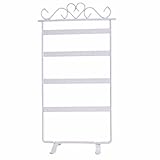 Ausgestattet mit 48 Löchern, können Sie Halsketten, Ohrringe und Armbänder mit Leichtigkeit aufbewahren. Schmuck zum Aufhängen verhindert Verheddern und macht es leicht zu finden.