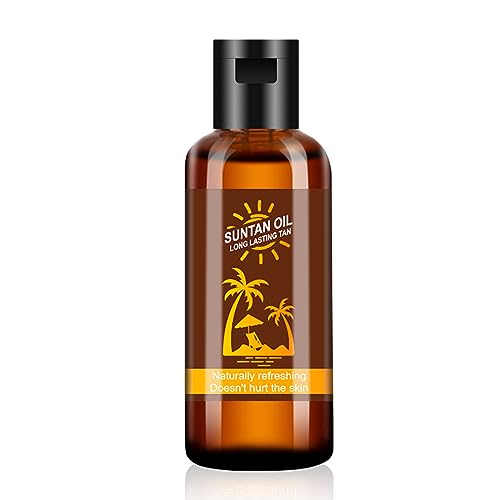 Gocce Autoabbronzanti per il Corpo - Olio Abbronzante Abbronzante a Lunga Durata Senza Sole Autoabbronzante per il Viso con Ingredienti Bioattivi Premium per Una Pelle Anche Sana e Attraente