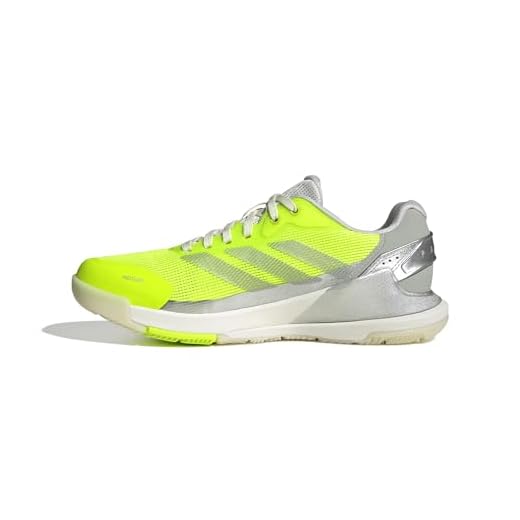 Adidas Mujer Crazyquick Lightstrike Padel Shoes, Lucid Lemon/Silver Metallic/Wonder Silver, 39 1/3 EU