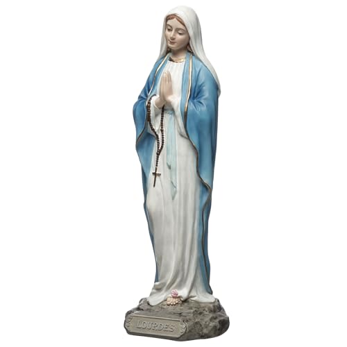 Estatua Virgen Nuestra Señora de Lourdes 15.5 cm miniatura 3