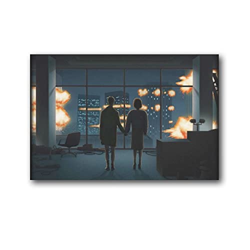 Póster de la película de la escena del final del club de la lucha (1) 30 x 45 cm (30 x 45 cm)