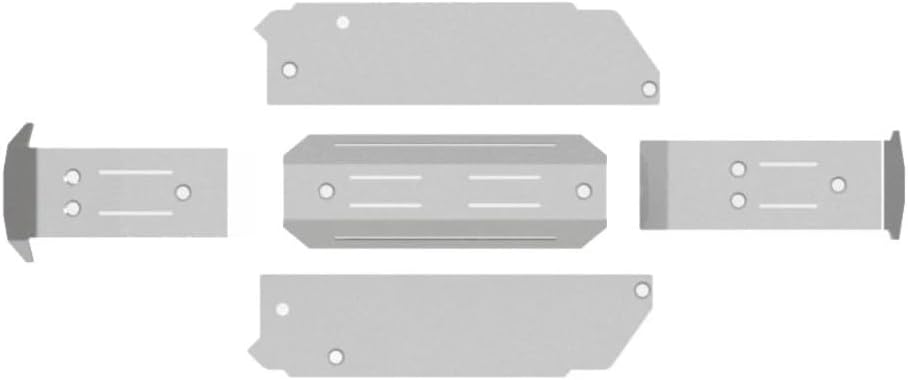 Stainless Steel Skid Plate Guard Chassis Armor Set for Traxxas Mini Maxx XRT 1:16 Rc car